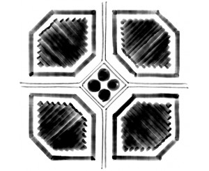 OCTOGONO VARIETTE SOMBRA 20x20