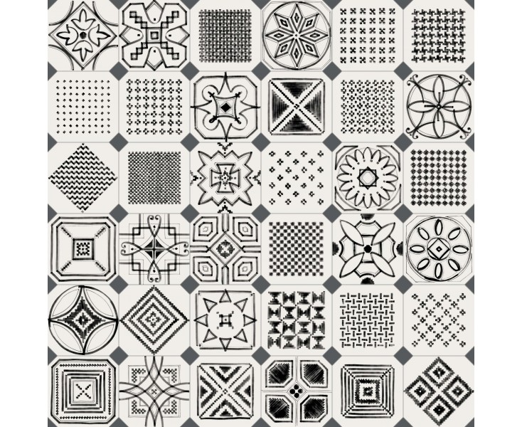 OCTOGONO VARIETTE SOMBRA 20x20
