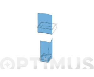 BARRA CURVA CORTINA BANO AMBIT 80x94-180 BLANCA