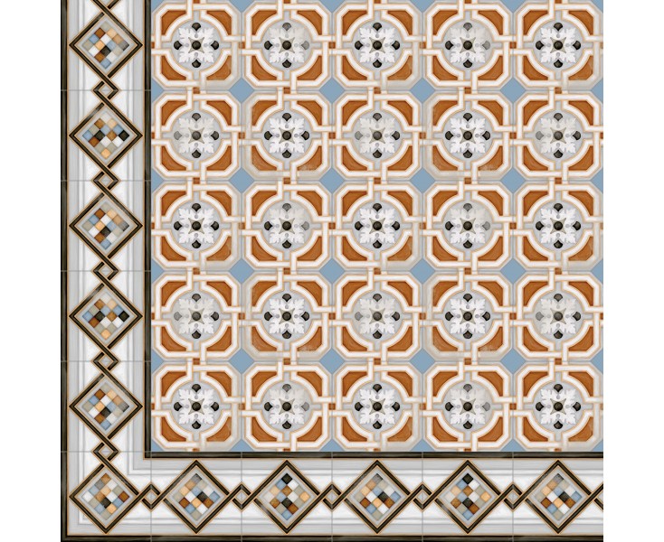 OCTOGONO ZIMER MULTICOLOR 20x20