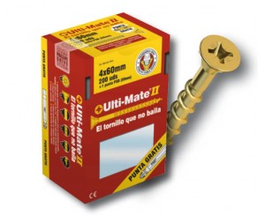 TORNILLO ULTI-MATE II BICROM.MADERA 3.0x012 500UD