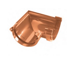 CANALON PVC G125 ANGULAR INTERNO COBRE