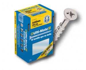 TORNILLO ULTI-MATE II ZINC.MADERA 3.0x020 500UD