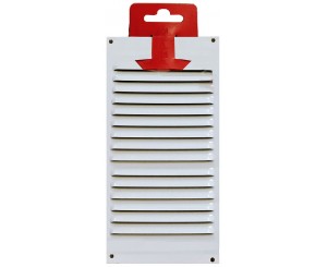 REJILLA ALUMINIO BLANCA 20x10V C/GANCHO