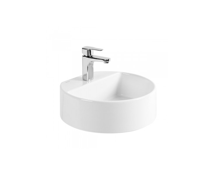 LAVABO ROUND S/ENCIMERA 45Ø C/ORIFICIO BLANCO