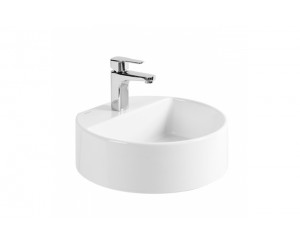 LAVABO ROUND S/ENCIMERA 45Ø C/ORIFICIO BLANCO