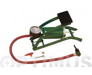 BOMBA INFLADO DE SIMPLE PISTON A PEDAL INCLUYE BOQUILAS