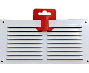 REJILLA ALUMINIO BLANCA 20x10V C/MOSQ. C/GANCHO