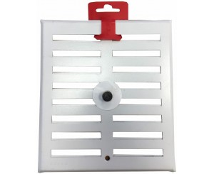 REJILLA ALUMINIO 17x19 REGULABLE BLANCA C/GANCHO