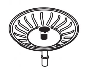 TAPON CESTILLO RECOGEDOR 90 P/FREGADEROS INOX