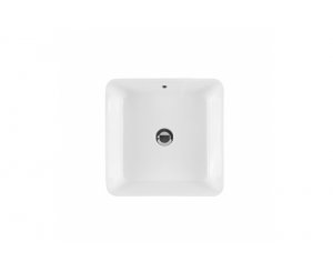 LAVABO SANLIFE S/ENCIMERA 40x40 S/ORIFICIO BLANCO