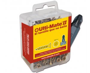 TORNILLO ULTI-MATE II BICROM.MADERA 3.5x025 100UD+PUNTA