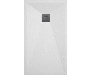 PLATO DUCHA STONE PLUS 100x70 PIZARRA BL. R.INOX+V.90 OFERTA