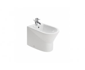 BIDE URBY MONOBLOC C/ORIFICIOS P/TAPA ADOSADO A PARED BLANCO