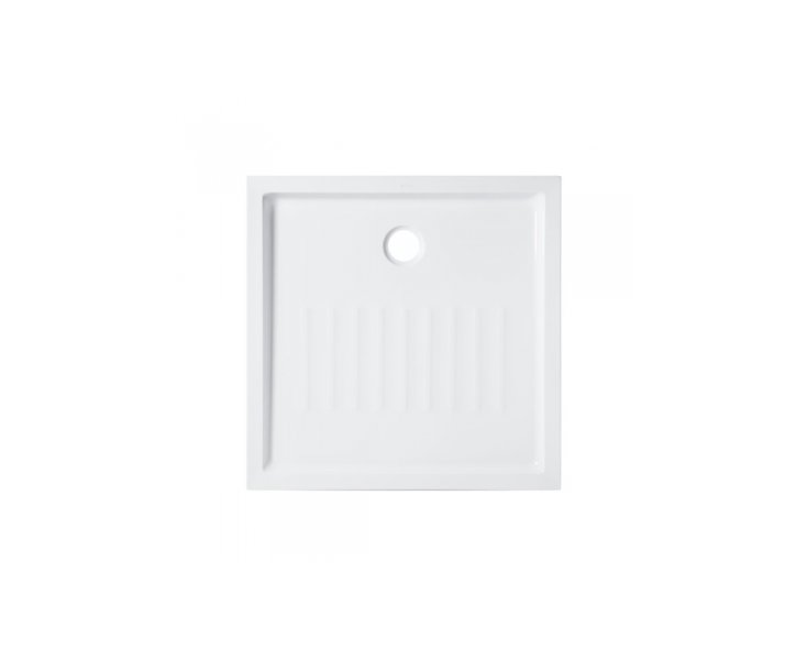 PLATO DUCHA ACRILICO PIANO 080x80x3,5 BLANCO