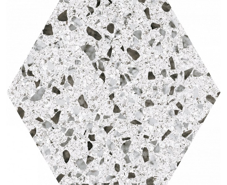 VENICE WHITE HEX25 22x25