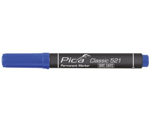 MARCADOR PERMANENTE TIPO CINCEL PICA CLASSIC AZUL