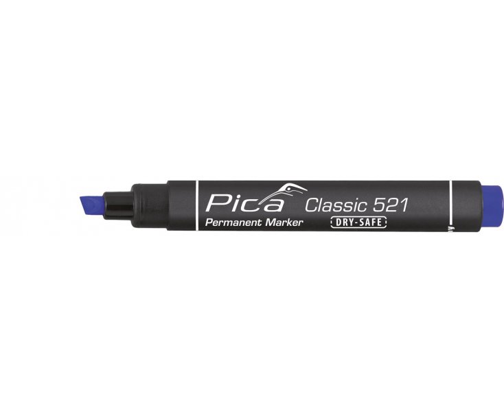 MARCADOR PERMANENTE TIPO CINCEL PICA CLASSIC AZUL