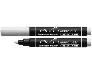 MARCADOR PERMANENTE TIPO BALA GRUESA PICA CLASSIC BLANCO