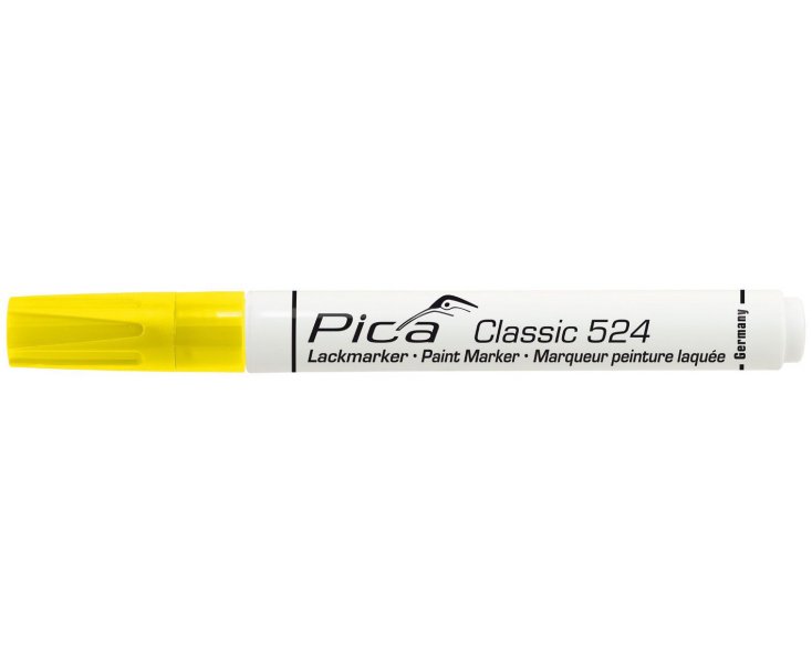 MARCADOR DE PINTURA PERMANENTE PICA CLASSIC AMARILLO