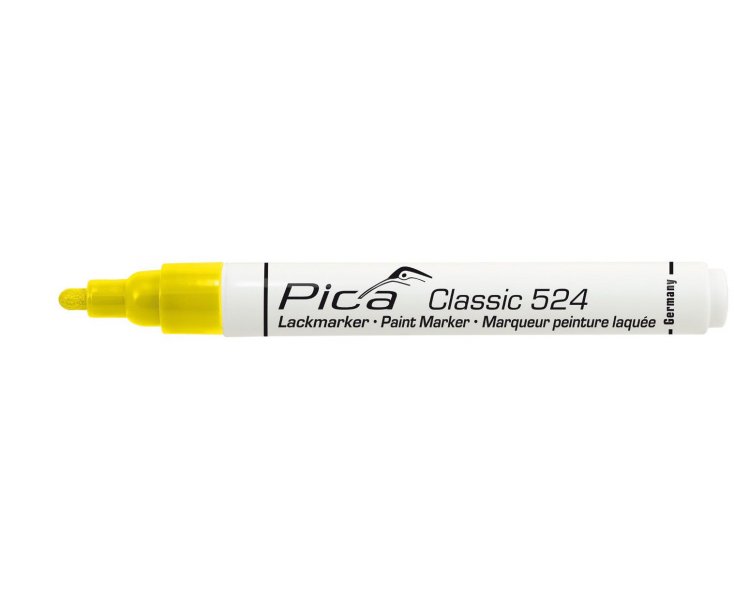 MARCADOR DE PINTURA PERMANENTE PICA CLASSIC AMARILLO
