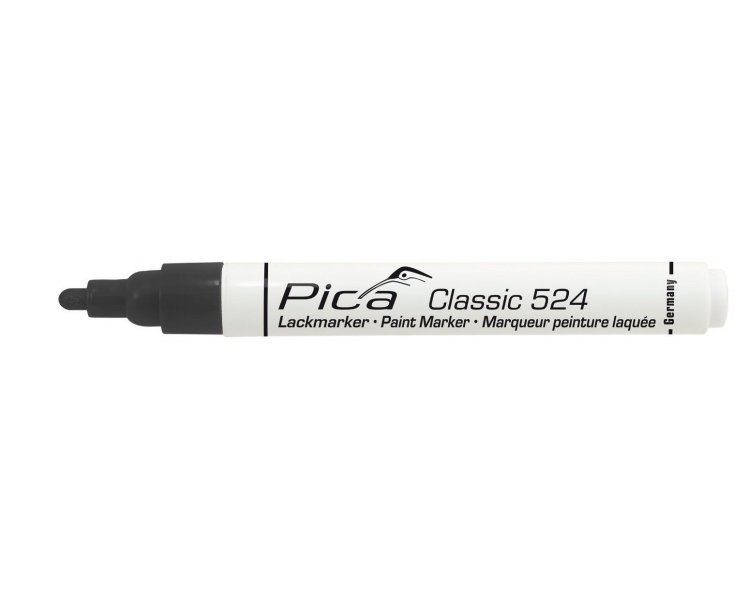 MARCADOR DE PINTURA PERMANENTE PICA CLASSIC NEGRO