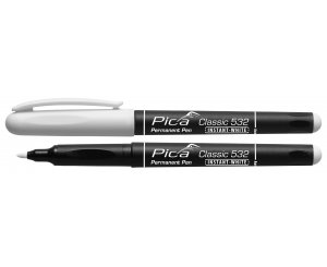 MARCADOR PERMANENTE TIPO BALA MEDIA PICA CLASSIC BLANCO
