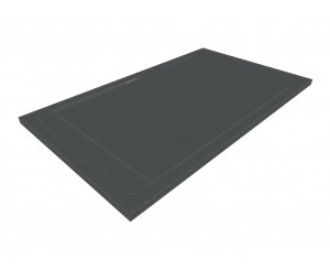 PLATO DUCHA RESINA DUO SLATE INK 200x80