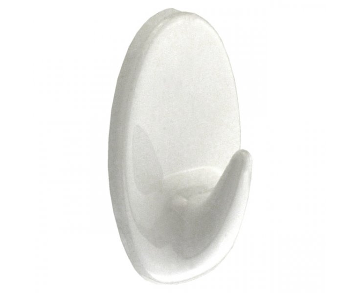 GANCHO ADHESIVO BLANCO 42x26MM BLISTER 2UD
