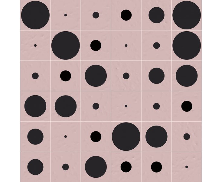 TONDO ROSA 20x20