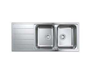 FREGADERO INOX K500 1160x500 SOBRE ENCIMERA C/ESCURRIDOR