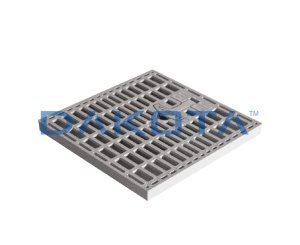 REJILLA SIN CERCO PVC 40x40 GRIS C/MANILLA
