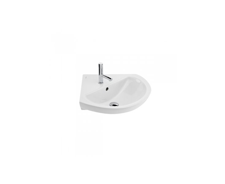 LAVABO EASY 50 MURAL 50.5x50.5 C/ORIFICIO BLANCO