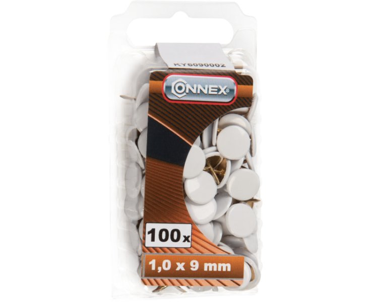 CHINCHETAS BLANCO 1.0x9 BLISTER 100UD