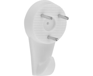 GANCHO ACERO BLANCO 25MM BLISTER 6UD