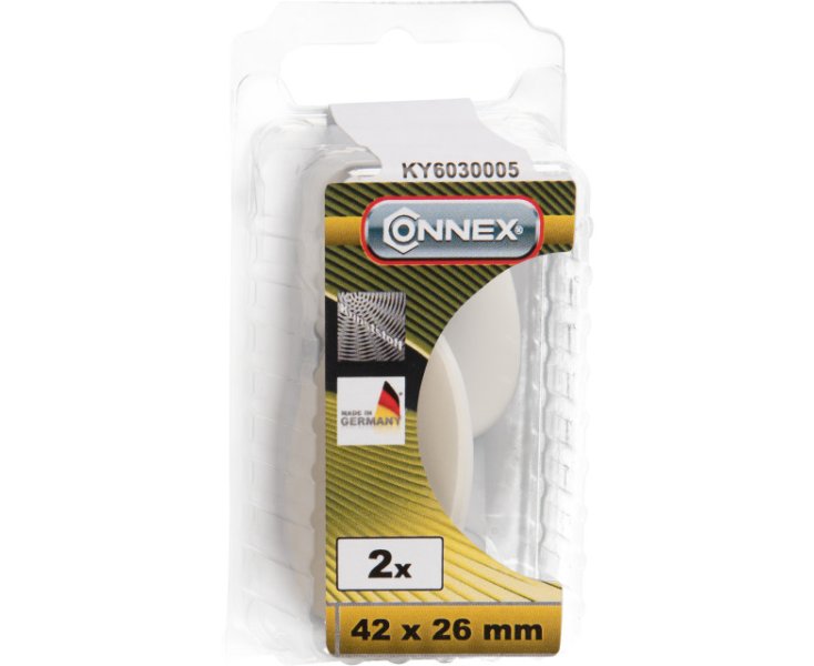 GANCHO ADHESIVO BLANCO 42x26MM BLISTER 2UD
