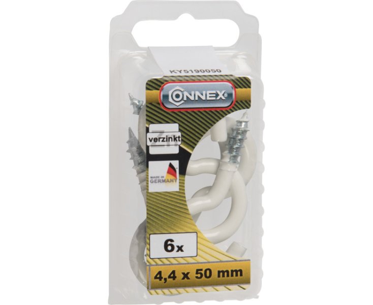 HEMBRILLA DE TEND.COPRE BLANCA 4.4x50 BLISTER 6UD