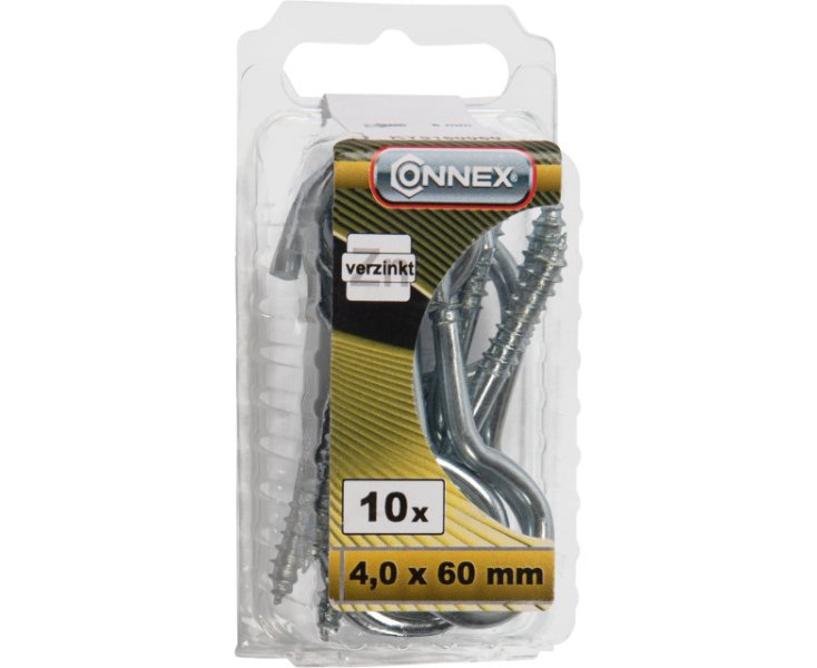 HEMBRILLA LARGA GALVANIZADA 4.0x60MM BLISTER 10UD