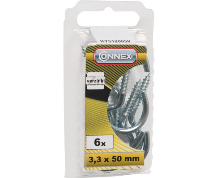 HEMBRILLAS GALVANIZADAS 3.3x50 BLISTER 6UD