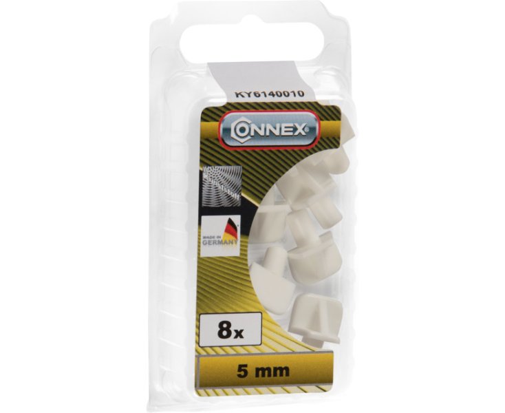 SOPORTE ESTANTE CON PIVOTE BLANCO 5MM BLISTER 8UD