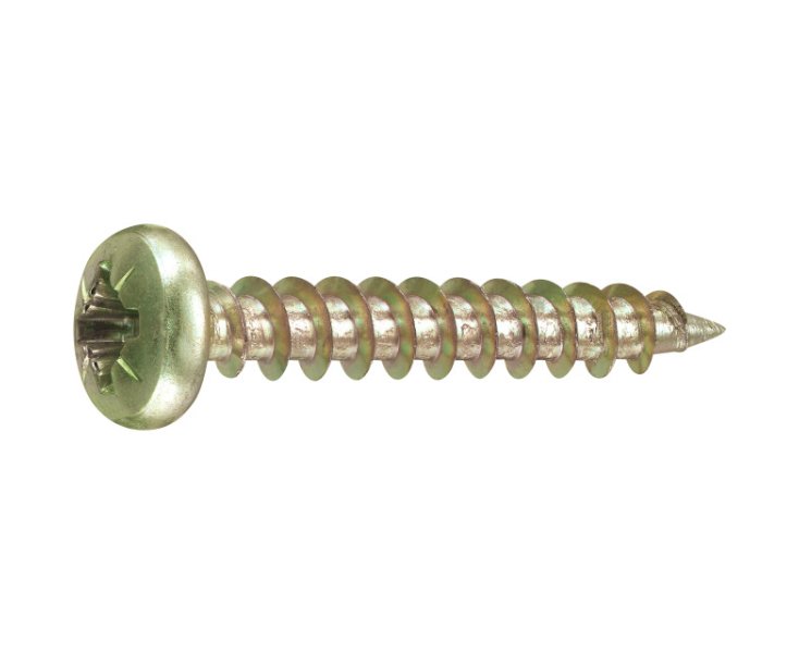 TIRAFONDOS GALVANIZADOS CABEZA REDONDA 4.0x25 BLISTER 100UD