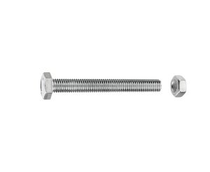 TORNILLO CABEZA HEXAGONAL C/TUERCA CINC. M10x60 BLISTER 4UD