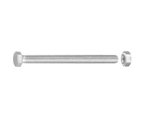 TORNILLO CABEZA HEXAGONAL C/TUERCA CINC. M5x60 BLISTER 20UD