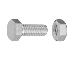 TORNILLO CABEZA HEXAGONAL C/TUERCA CINC. M8x20 BLISTER 15UD