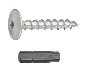 TORNILLO P/POSTE CINCADO TX40 8.0x50MM BLISTER 20UD
