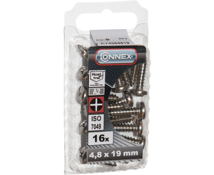 TORNILLOS 7981 AUTO PERF. INOX. 4.8x19 BLISTER 16UD