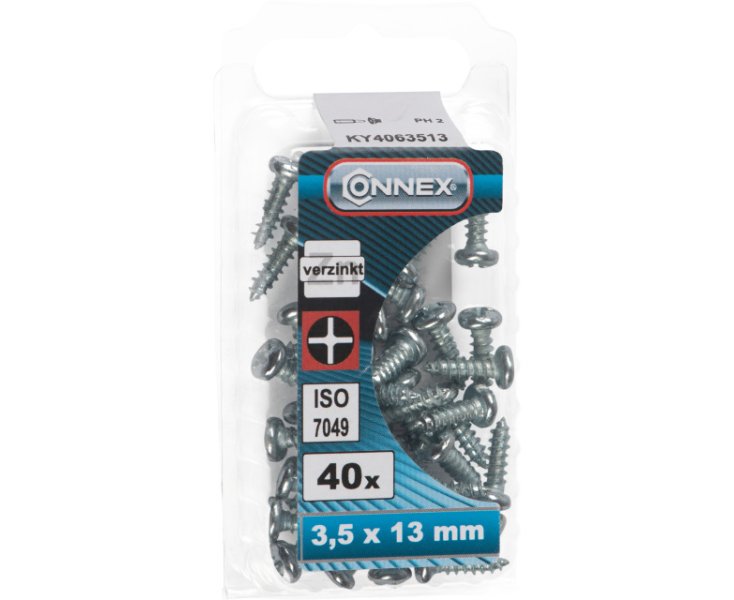 TORNILLOS APERFORANTES CINCADOS 3.5x13 BLISTER 40UD