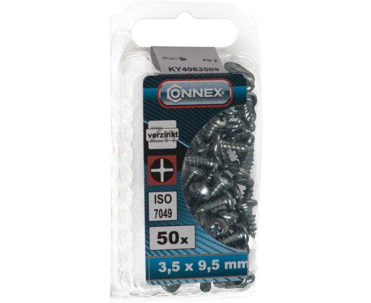 TORNILLOS APERFORANTES CINCADOS 3.5x9.5 BLISTER 50UD