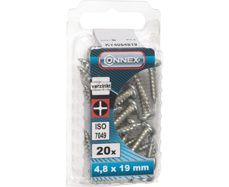 TORNILLOS APERFORANTES CINCADOS 4.8x19 BLISTER 20UD
