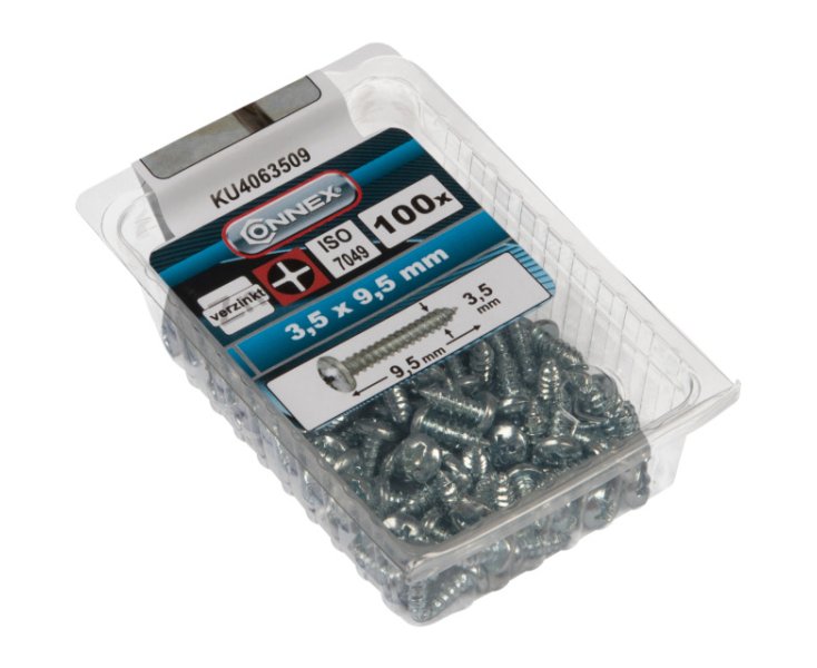TORNILLOS AUTOPERFORANTES CINCADOS 3.5x95 BLISTER 100UD